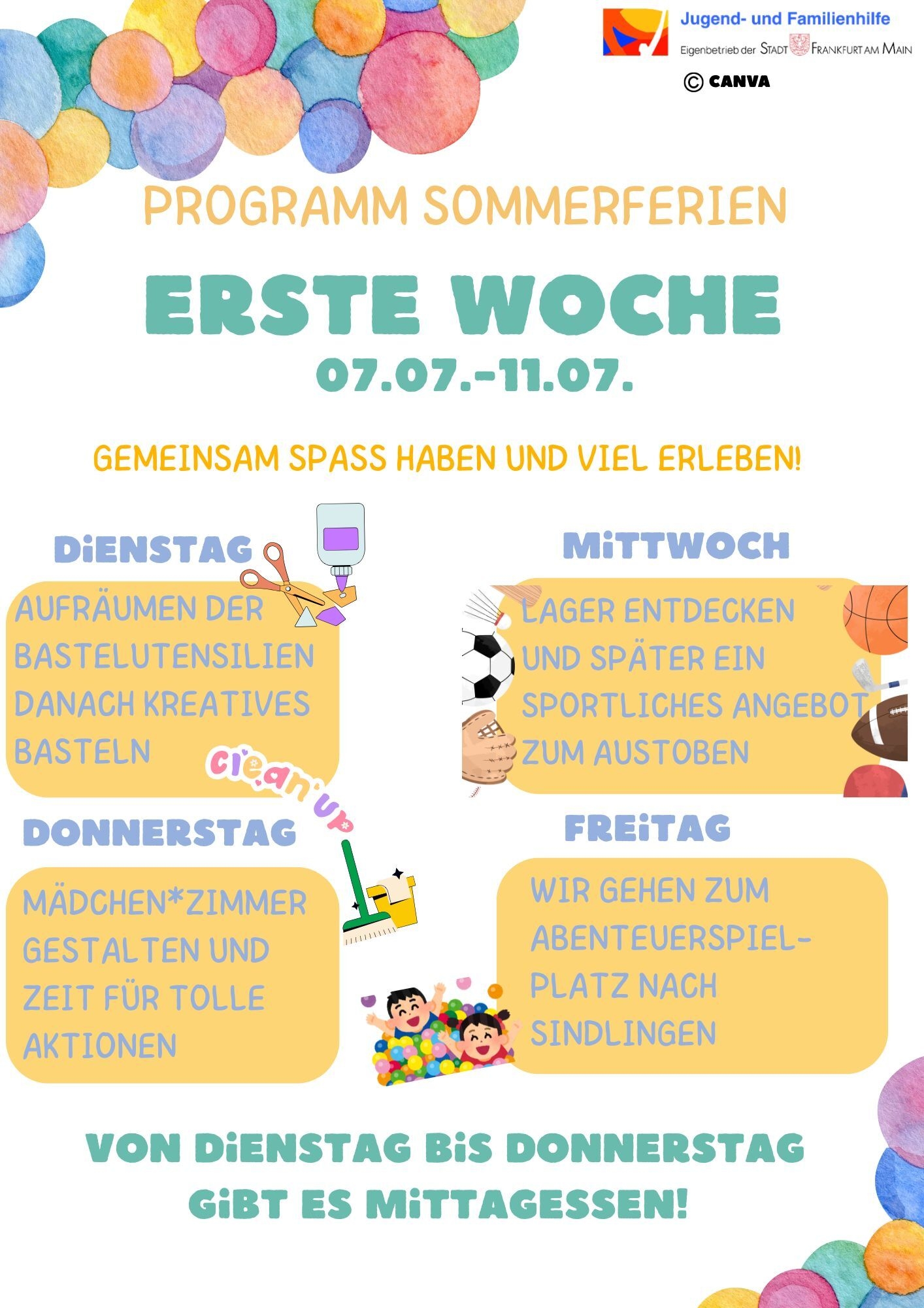 Sommerferien Woche 1