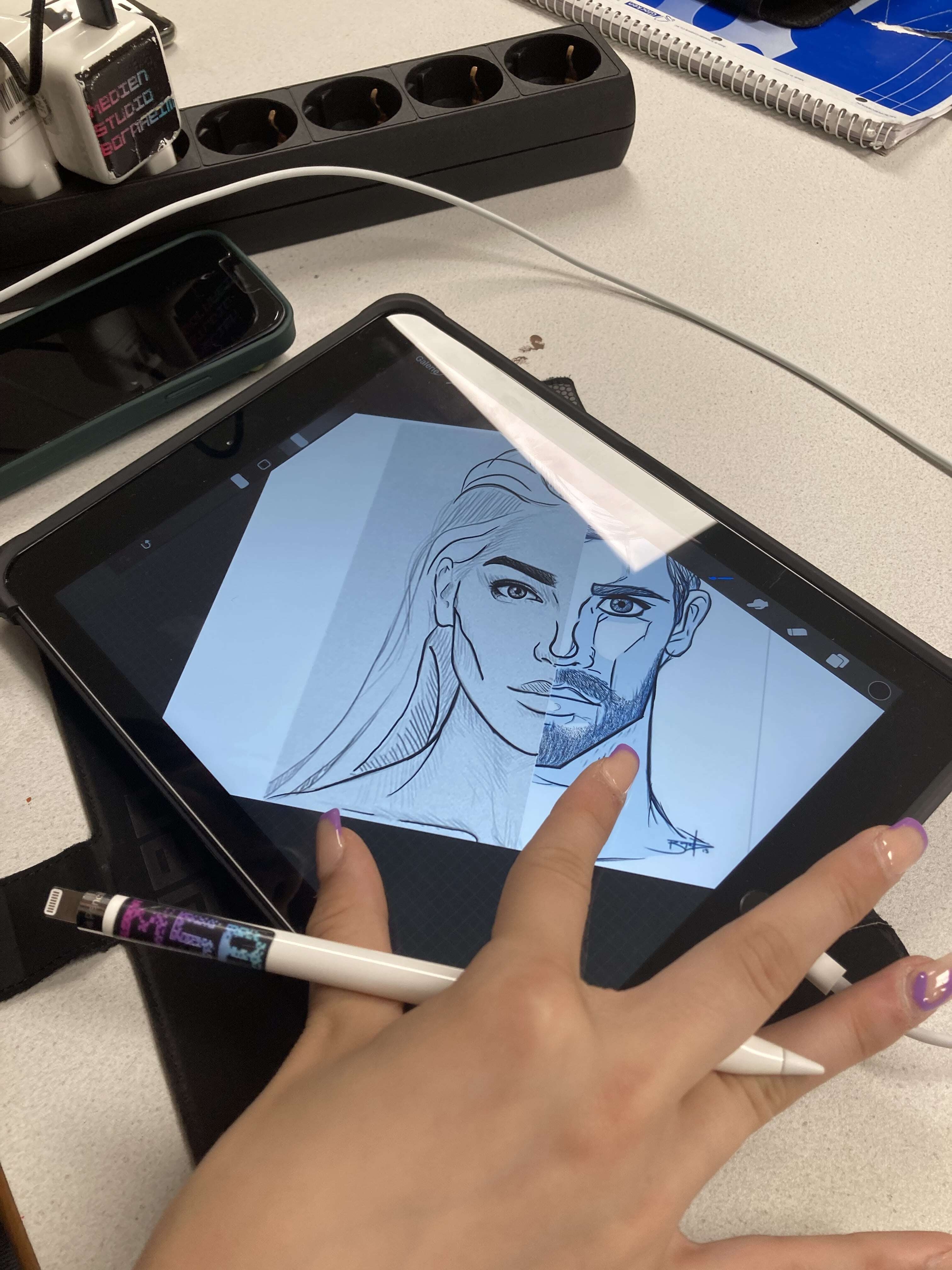 Zeichnen mit dem Tablet
