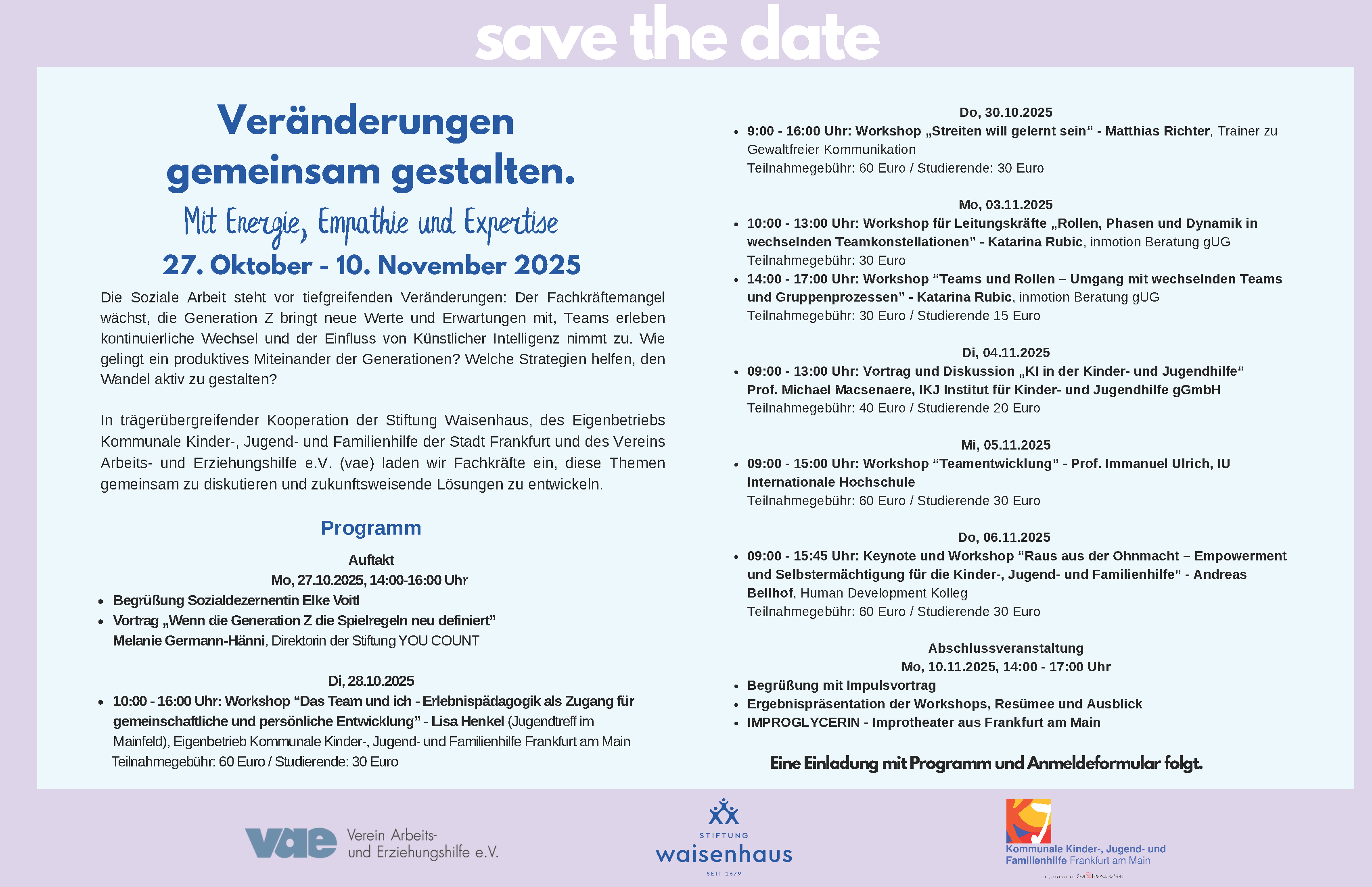 Save the date