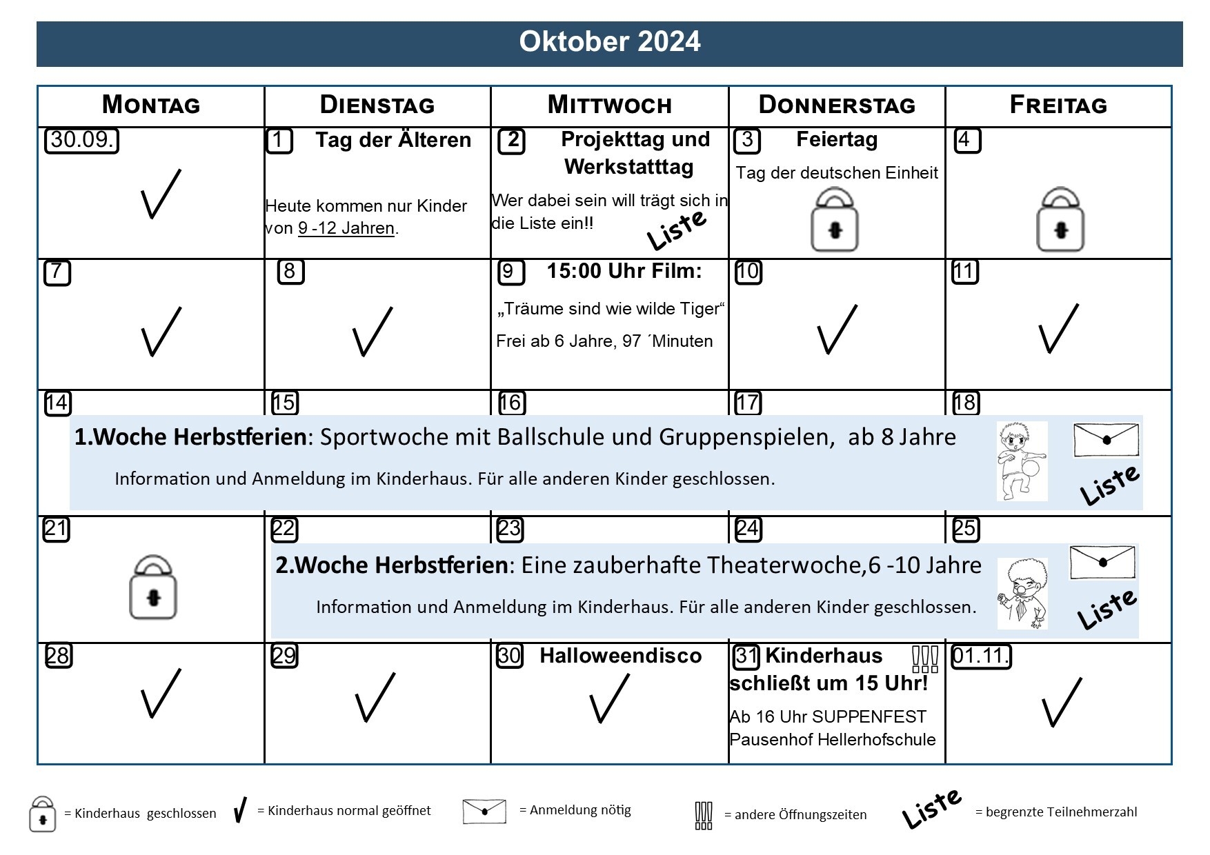 Programm Oktober