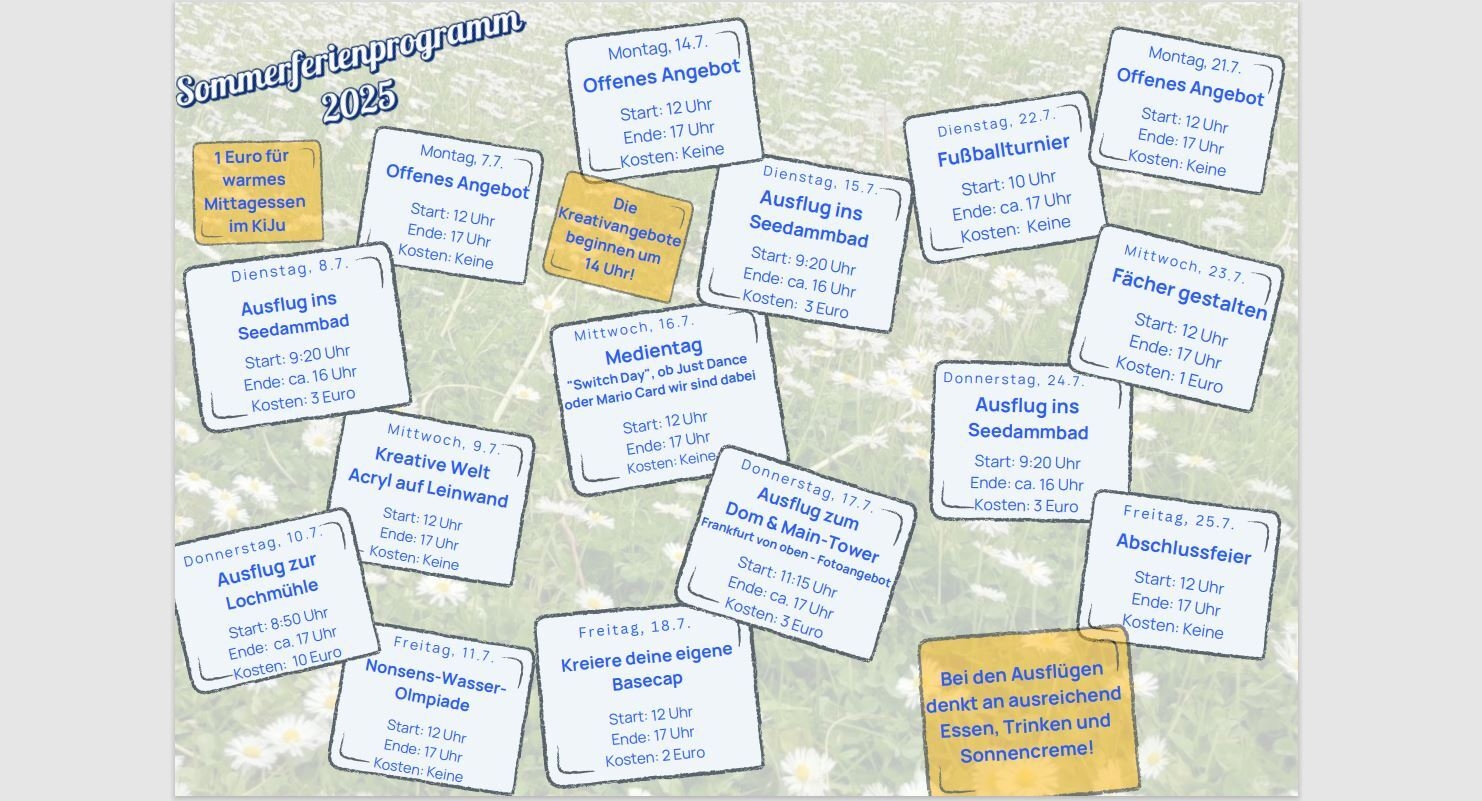 Sommerferienprogramm