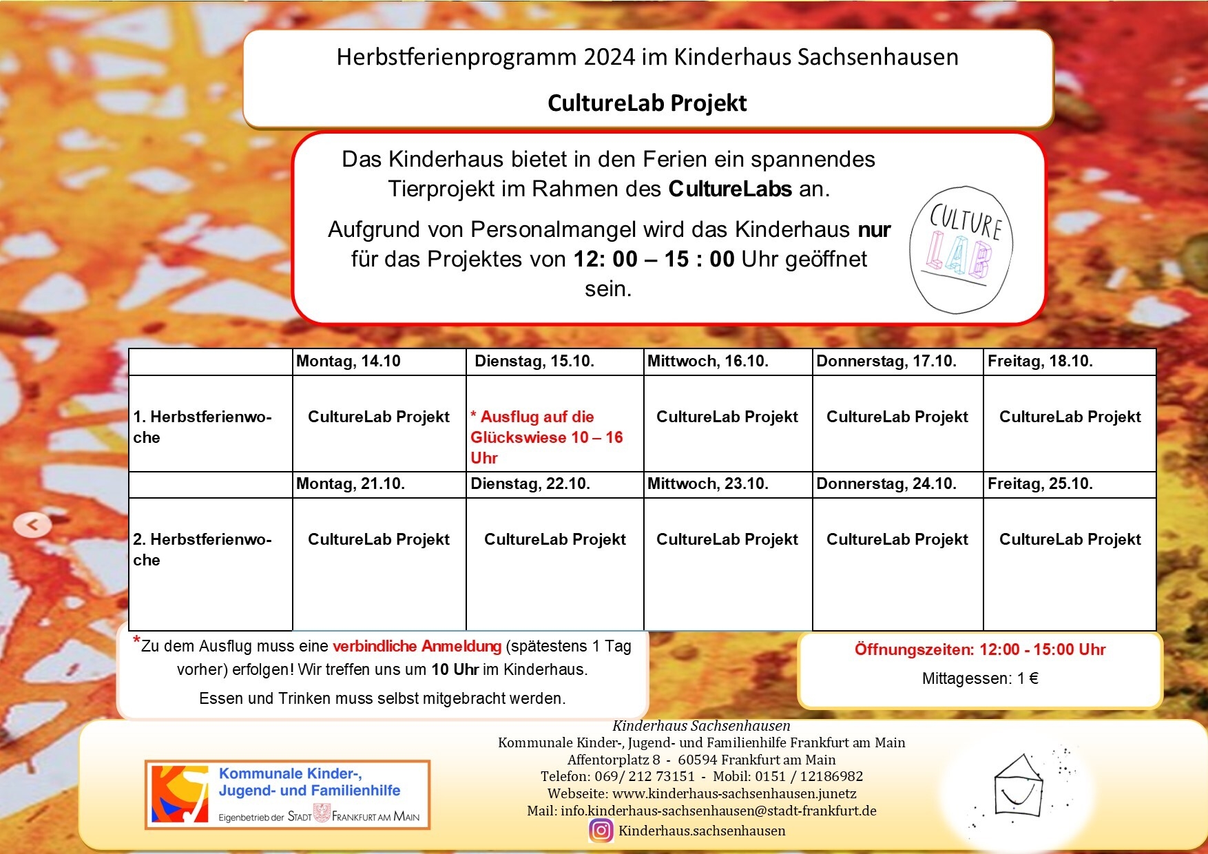 Herbstferienprogramm