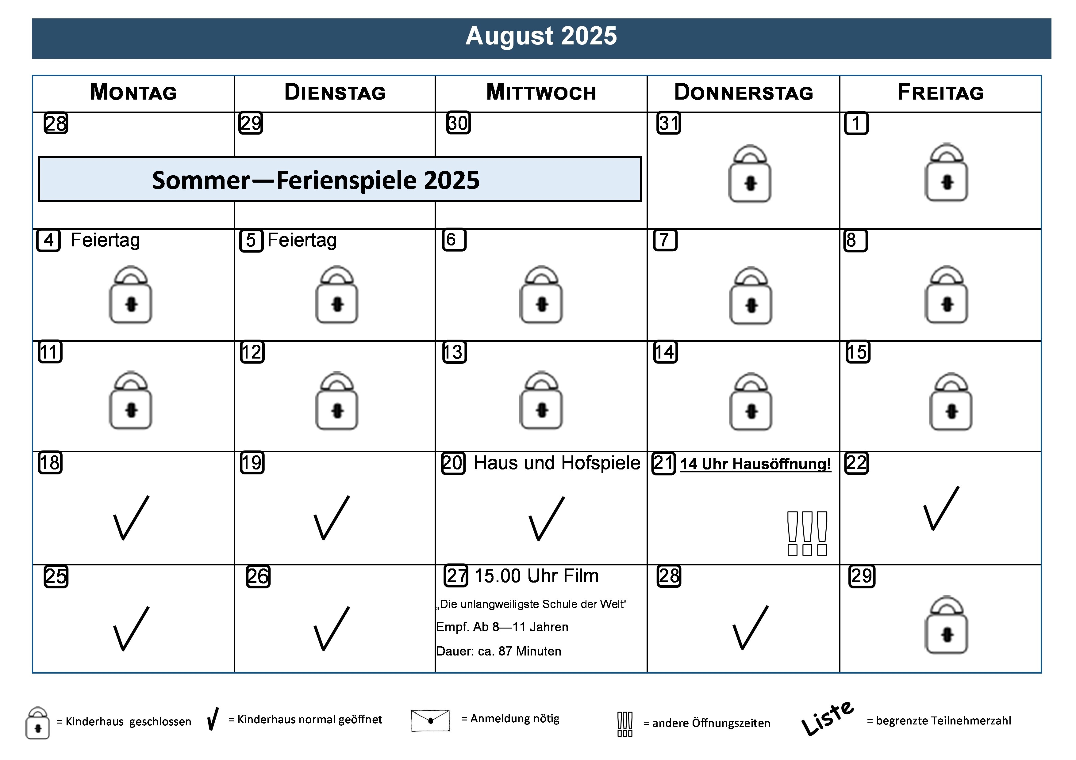 Programm August