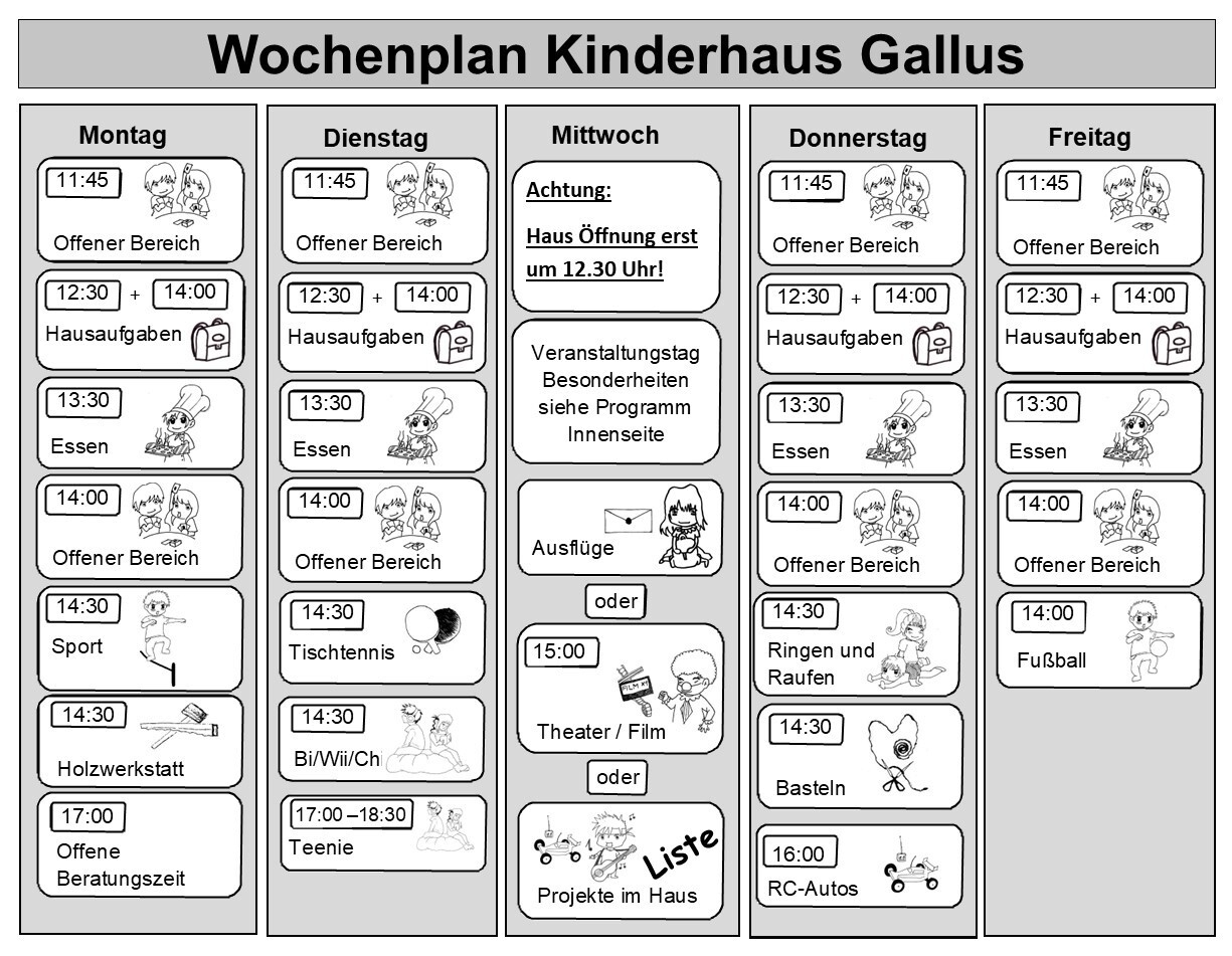 Wochenplan